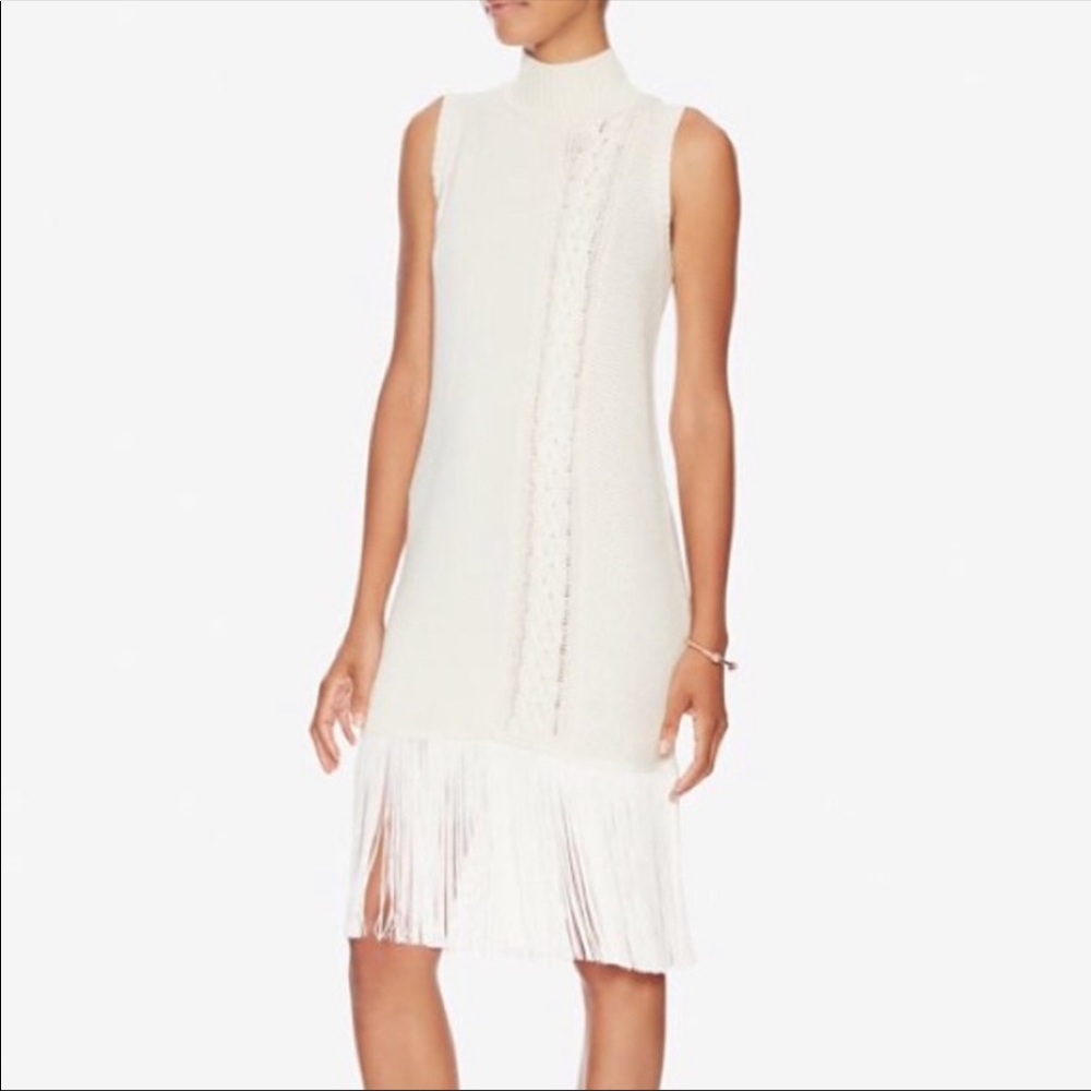 Timo Weiland Sleeveless Knit Fringe Dress